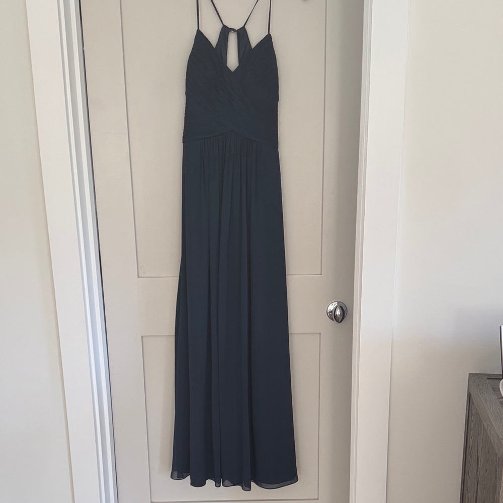 Azazie size 10 / navy / Black Evening Gown / bridesmaid dress